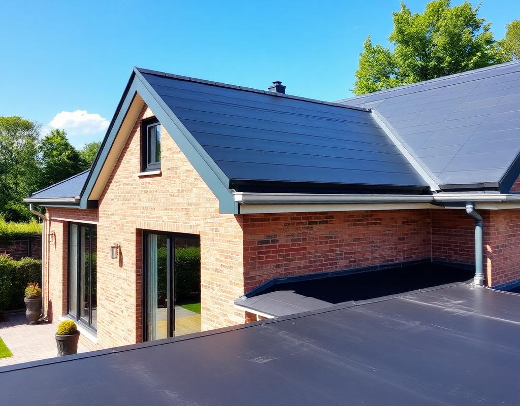 EPDM platdak villa